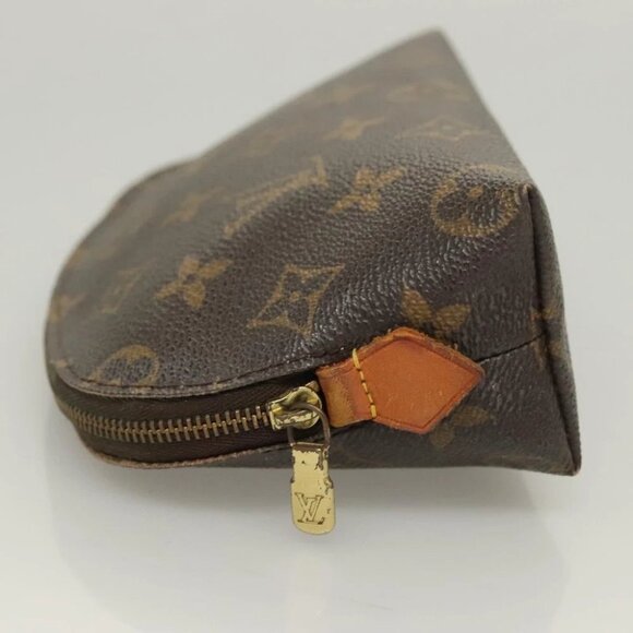 LOUIS VUITTON Monogram Pochette Cosmetic PM Cosmetic Pouch LV Auth - Picture 3 of 14